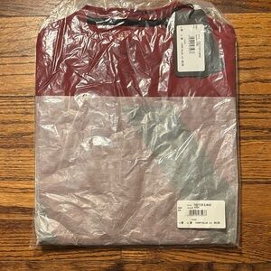 Armani Exchange Short Sleeve Tee in Burgundy and Black